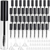 Maitys 40 Pieces 10 ml Empty Mascara Tubes Eyelash Wand Refillable Clear Bottles Eyelash Cream Container Bottle with 4 P