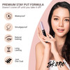 Skone Cosmetics Insanely Intense Luxe Waterproof Mascara Black SmudgeProof LongLasting Volumizing Lengthening for Dramat