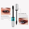 2 Pack 2 in 1 5x Longer Washable Mascara 4D Silk Fiber Lash For VIBELY Mascara No Clumping Longlasting Black