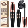 2 Pack Mascara Black Volume and Length Natural Waterproof SmudgeProof 4D Silk Fiber Lash Mascara LongLasting Adds Length