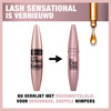 Maybelline Lash Sensational Washable Mascara Lengthening and Volumizing for a Full Fan Effect Very Black 1 Count