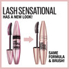Maybelline Lash Sensational Waterproof Mascara Lengthening and Volumizing for a Full Fan Effect Brownish Black 1 Count
