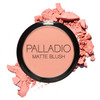Palladio Matte Blush Brushes onto Cheeks Smoothly Soft Matte Look and Even Finish Flawless Velvety Coverage Effortless B
