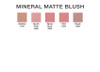 Jolie Mineral Matte Blush Pressed Cheek Color Blusher Hush Pink