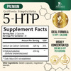 5HTP 200mg Capsules - 5 HTP Supplement Plus Calcium for Brain Health & Sleep Support, Extra Strength Griffonia Simplicifolia 5-HTP Formula, 5 Hydroxy