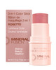 Mineral Fusion 3in1 Color Stick Hydrating Cream Blush Tint for Cheek Lip and Eye Natural Multi Use Makeup Rosette
