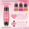 LOKFAR Cream Blush Stick for Cheeks 2 in 1 Multi Makeup Blush with Brush for Cheeks Tint Eyes Lips Waterproof Smooth Cre