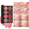 8 Colors Blush Palette 4 Powder 4 Cream Blush Contour and Highlight Blush Palette Natural Nude Makeup Brighten Skin Tone