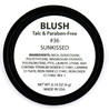 Pure Ziva Sunkissed Shimmering Pink with Tints of Orange Blush Pressed Cheek Blush Color Contour Powder Talc Paraben Fre