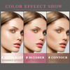 NewBang 3 Pcs Cream Blush Contour Highlighter Stick for Cheeks Eyes Lips Lightweight Dewy Finish Blush Stick Waterproof