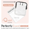 BORSALI TSA Approved Toiletry Bag - Clear Quart Size for 3-1-1 LIquids for Carry On Travel - Toiletries Organizer - Cosmetic Pouch with Zipper - Trav online at globaldelivered