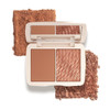 COVER FX Monochromatic Powder Bronzer Duo Sunkissed Bronze Soft Matte Luminous Shimmer Finish Create Custom High Impact
