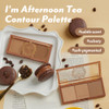 IM MEME Contour Palette Afternoon TeaFrOzen Choco Bronzer for Face Cheeks Matte Powder Natural Makeup Buildable Coverage