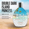 Brown Sugar Double Dark Island Princess Tanning Lotion 400X Bronzer with Royal Honey Butter White Sands Calming Minerals