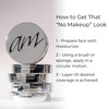 Advanced Mineral Makeup 4in1 Pressed Foundation Powder with Natural SPF Concealer Finishing for Medium to Full Coverage