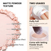 FREEORR Pink Setting Loose Face Powder Oil Control Minimize Pore Loose Baking Face Setting Powder Makeup Soft Focus Make