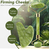 huefull Genuine Jade Roller & Gua Sha Set for Face, Cooling & Firming Effect, Sculpting Tool for Jawline & Skin Care, Self-Care Gifts for Women & Men online at globaldelivered