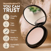 Organic Pressed Setting Powder TalcFree NonToxic Translucent Powder with Matte Finish Oil Absorbing Pore Minimizing 16 H