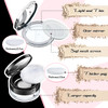 Cunhill 2 Pcs Loose Powder Container with Puff 01707 oz Reusable Plastic Empty Case Portable DIY Makeup Powder Container