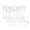 6 Pcs Plastic Loose Powder Jar 10g Clear Refillable Face Powder Case Cosmetic Sample Pots Bottles Eyeshow Powder Box Con