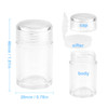 6 Pcs Plastic Loose Powder Jar 10g Clear Refillable Face Powder Case Cosmetic Sample Pots Bottles Eyeshow Powder Box Con