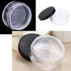 AKOAK Capacity 30 ml1 oz Empty Reusable Plastic Loose Powder Compact Container DIY Makeup Powder Case with Sifter and Li