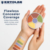 Kryolan Concealer Circle N Full Coverage 6Color Cream Concealer Palette Color Corrector For Dark Circles Hides Redness B