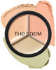 THESAEM Cover Perfection Triple Pot Concealer 03 Correct Up Beige for Red Tone Dark Circles 3Color Multi Concealer Palet