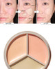 THESAEM Cover Perfection Triple Pot Concealer 03 Correct Up Beige for Red Tone Dark Circles 3Color Multi Concealer Palet