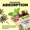 Built by Nature Ashwagandha 2100mg Extra Strength Stress Relief & Mood Support with Black Pepper Extract for Max Absorption - Non-GMO, Vegan, Gluten- online at globaldelivered