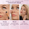 Waterproof Concealer Cream Full Coverage Waterproof Makeup Color Match Promise by Dermaflage 6g2oz