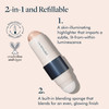 trestique Highlight Stick Illuminator Makeup For Face Highlighter Makeup Stick Face Highlighter Bronzer Refillable