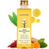 Auravedic Turmeric Oil for Glowing Skin Face Massage Oil with Saffron Ashwagandha Supports Radiance Skin Clarity Suitabl