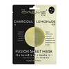 The Crme Shop Fusion Face Masks Korean Facial Skin Care and Moisturizer Hyaluronic Acid Charcoal and Lemon for Hydrating