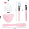 manqianxun Face Mask Mixing Bowl Set with Silicone Facial Mask BowlsSilicone Face Mask Brush ApplicatorPremium Soft Face