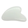 Fekuar Synthetic White Jade Gua Sha Massage Tool for Body Skin Facial Crystal Scraping Board for SPA Acupuncture Therapy