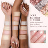 Lamora Makeup Palette Highlighter Iluminador Glow Bronzer Powder Blush Cheeks Kit with Mirror 4 Highly Pigmented Face Hi