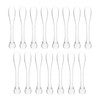 Beaupretty 15Pcs Acrylic Facial Mask Sticks and Makeup Spoons Set for Skincare Cream Scoops Cosmetic Spatulas Portable B
