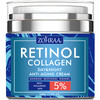 Retinol Cream for Face Facial Moisturizer with Collagen and Hyaluronic Acid AntiWrinkle Reduce Fine Lines Vitamin CE Nat