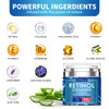 Retinol Cream for Face Facial Moisturizer with Collagen and Hyaluronic Acid AntiWrinkle Reduce Fine Lines Vitamin CE Nat