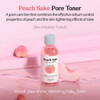 SKINFOOD Peach Sake Facial Toner 135ml Tighten Pores and Sebum Control Skin Moisturizing Refining Hydrating Facial Toner
