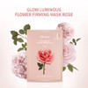 JMsolution Glow Luminous Flower Firming Mask Rosewater 4 Flower Extracts for Hydration Firming Radiance 10 Sheets Korean