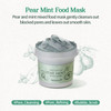 SKINFOOD Mask Pear Mint 120g Facial Pore Cleanser Soothing Hydrating Body Skin Pore Sebum Clearing Cooling Bubbles Scrub