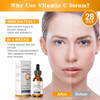 Vitamin C Serum for Face 2oz 31 Vitamin C Facial Moisturizer Anti Aging Reduces Age Spots and Sun Damage Natural Brighte