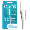 Gillette Venus Dermaplaning Tool 2 Blade Refills Exfoliating Face Razors for Women Eyebrow and Facial Dermaplane Razor