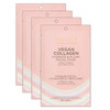 Pacifica Vegan Collagen Hydrate Plump Face Mask 4Pack Hydrating Plumping PeptideInfused Sheet Mask for Dewy Skin with Ve