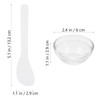 Beaupretty Small Glass Facial Mask Bowls Set 5Pcs Esthetician Mixing Bowls for Spa Diy Face Treatment with Clear Thick G