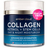 Collagen Face Cream with Stem Cells Retinol Hyaluronic Acid Niacinamide for All Skin Types AntiAging Face Moisturizer wi