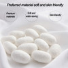 50 Pcs Disposable White Silk Neck Mask Paper Wrapped Moisturizing Patch PreCut Mask Sheets Light Silk Material Spa Skin