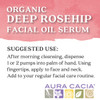 Aura Cacia Organic Deep Rosehip Facial Serum 1Ounce Soothing MoisturePreserving Oil Pure Free From Synthetic Additives